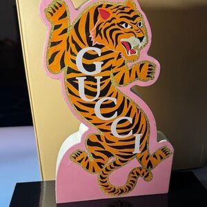 Gucci Pink and Orange Tiger Store Display.